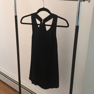 BCBG Black Fringe Top